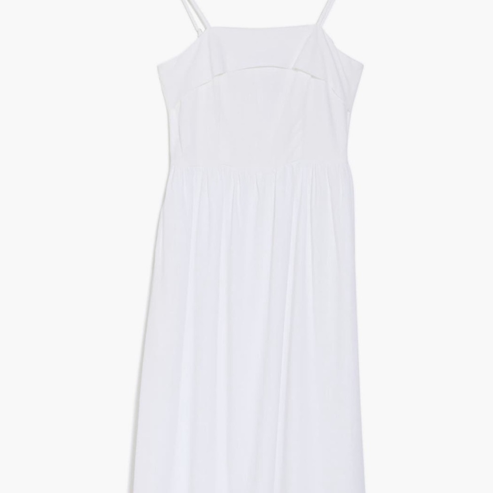 Halogen Foldover Neck Midi Sundress • Size M